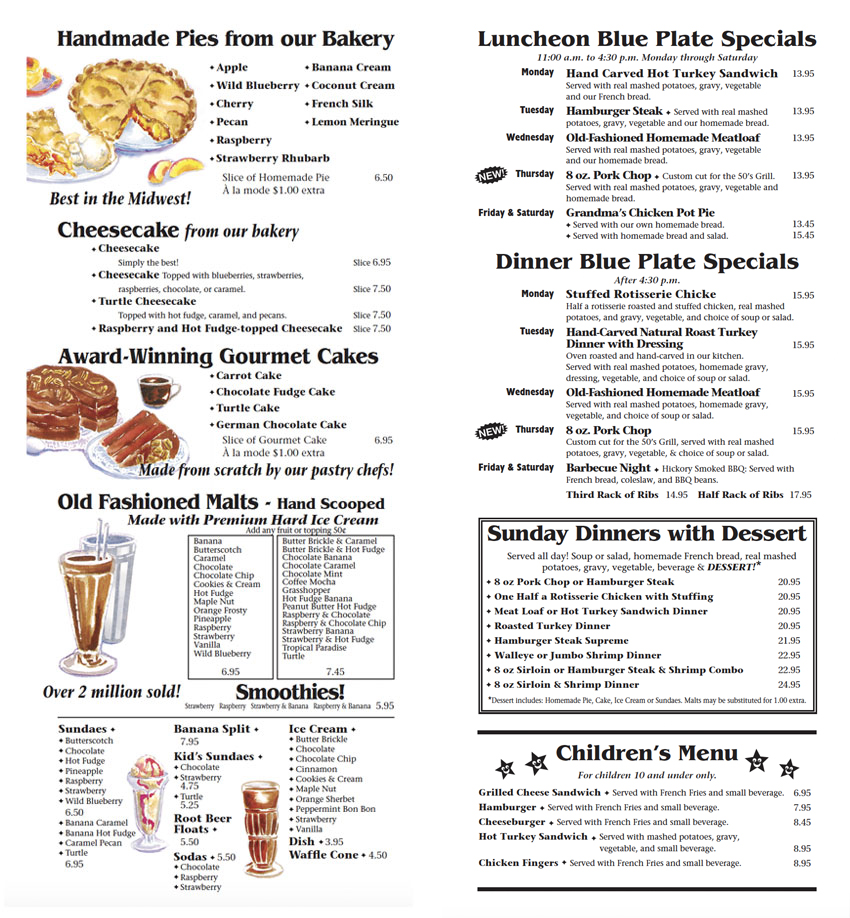 Menu2_desserts casks malts childrens menus_If you cannot view this image see the pdf on this page