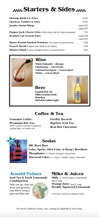 Menu 3_starters and beverages_If you cannot view this image see the pdf on this page